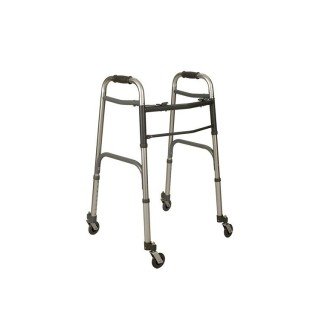 Deambulatore fisso con 4 ruote piroettanti - Spedizione gratuita