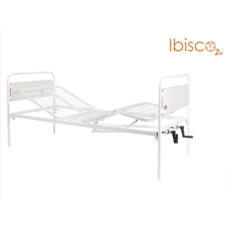 Letto ospedaliero articolato con 2 manovelle | Spedizione gratuita