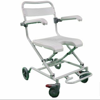 Comoda da doccia su ruote pieghevole