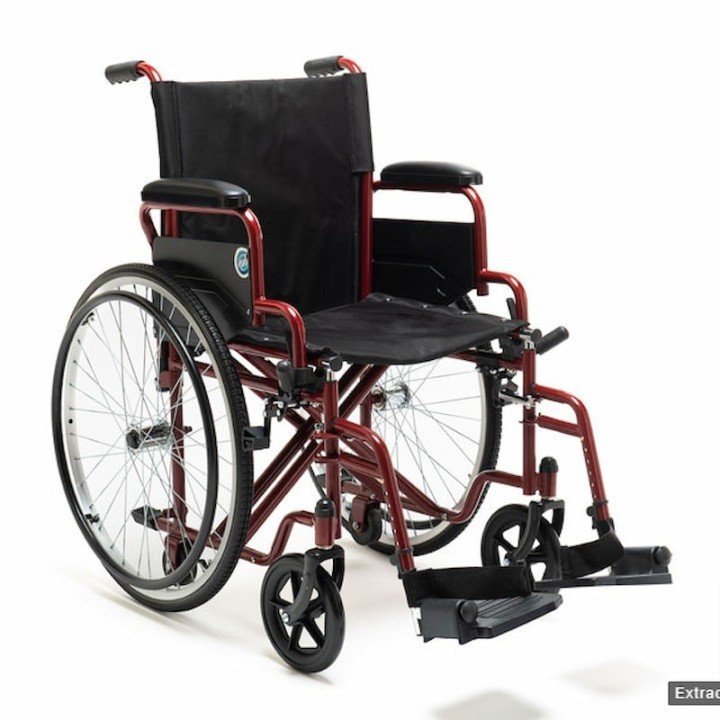 Carrozzina pieghevole in acciaio - doppia crociera