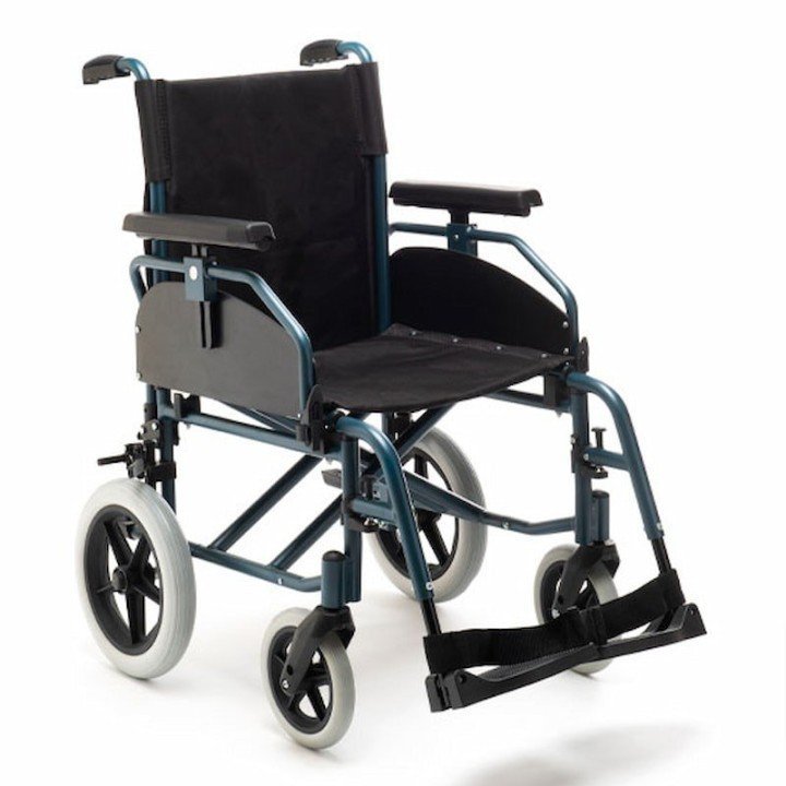 Carrozzina da transito in alluminio a doppia crociera