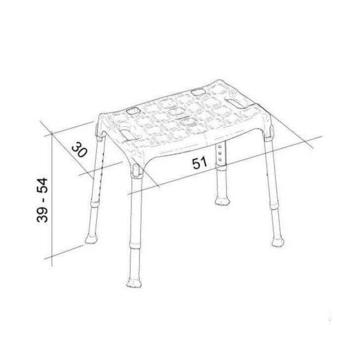 Sedia da doccia Regolabile Wimed | Spedizione gratuita
