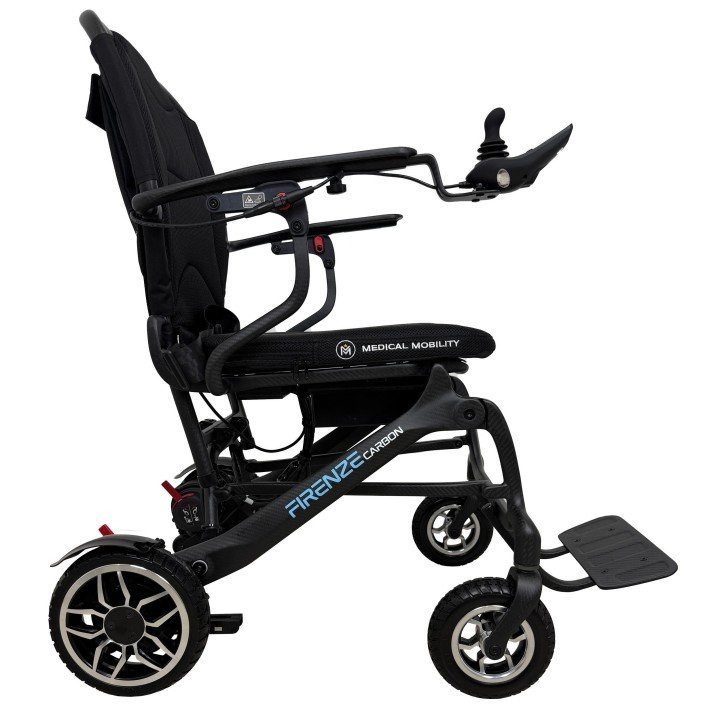 Carrozzina elettrica pieghevole Firenze Carbon | Spedizione gratuita