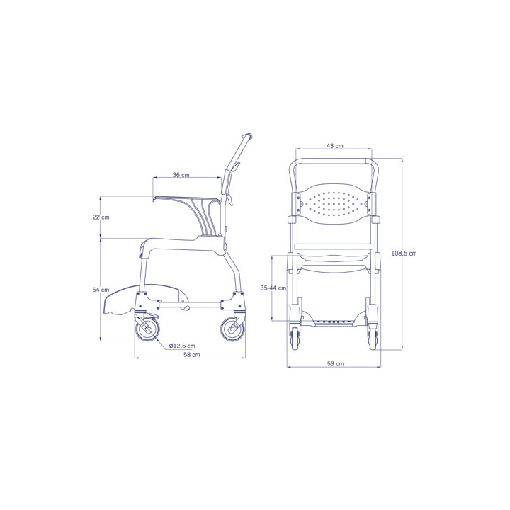 Sedia da bagno MOEM | Spedizione gratuita