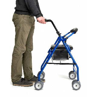 Deambulatore con 4 ruote e freno a pressione 'Cadeo'