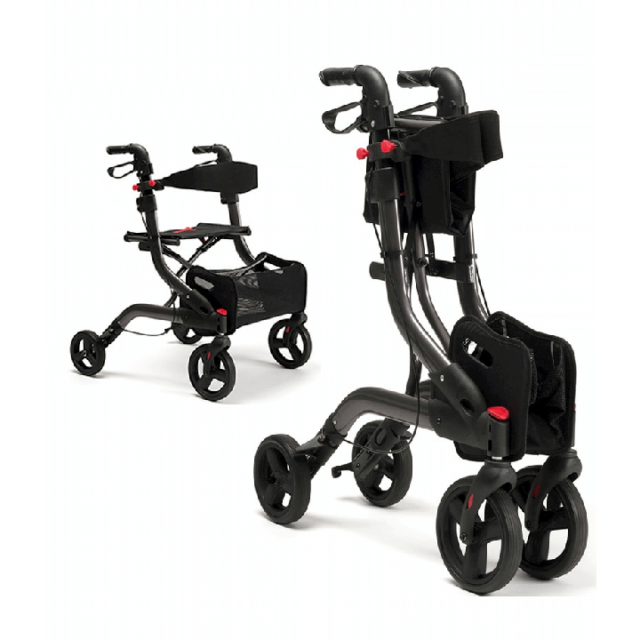 Deambulatore con 4 ruite e freni 'Four Light'