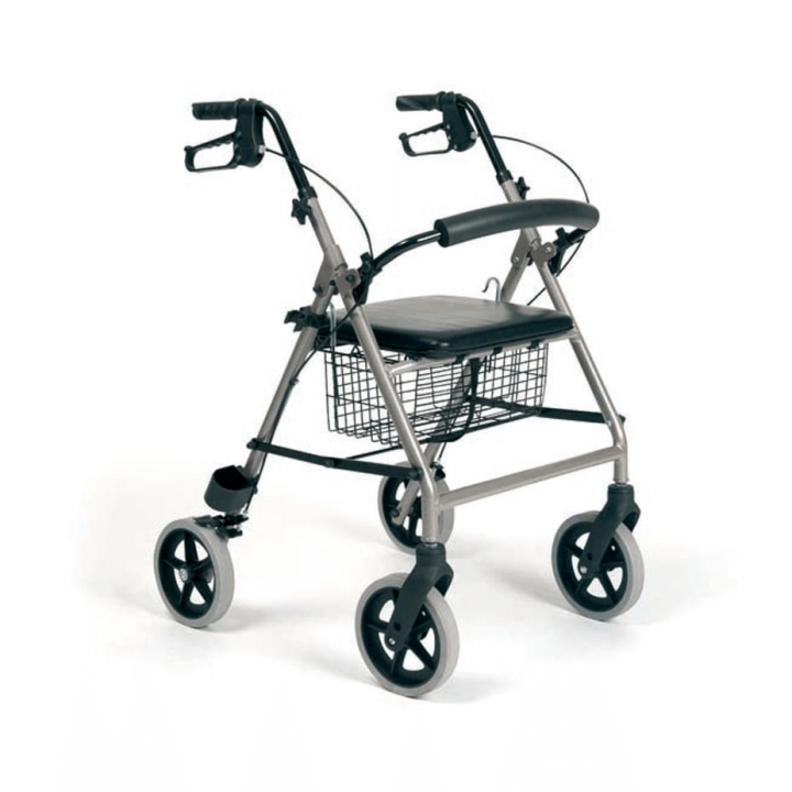 Deambulatore pieghevole con sedile imbottito 'Eco Light'