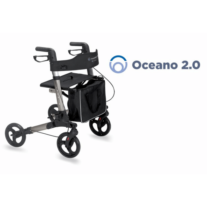 Deambulatore pieghevole a 4 ruote OCEAN | Spedizione Gratuita