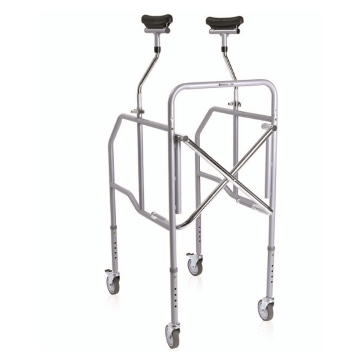 Deambulatore con appoggio ascellare pieghevole