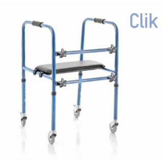 Deambulatore in alluminio con sedile smontabile