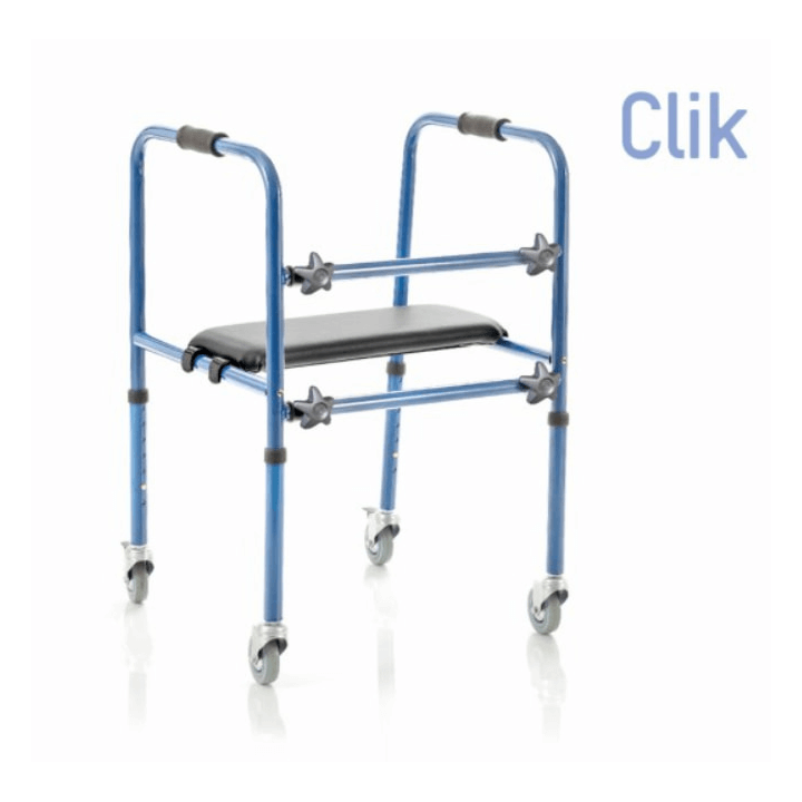 Deambulatore in alluminio con sedile smontabile