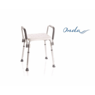 Sgabello da bagno con braccioli