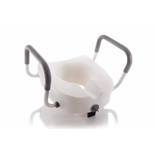 Rialzo per wc con blocco centrale e braccioli