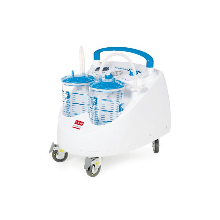 Aspiratore chirurgico doppio con ruote 'ASPIMDE 4.1'