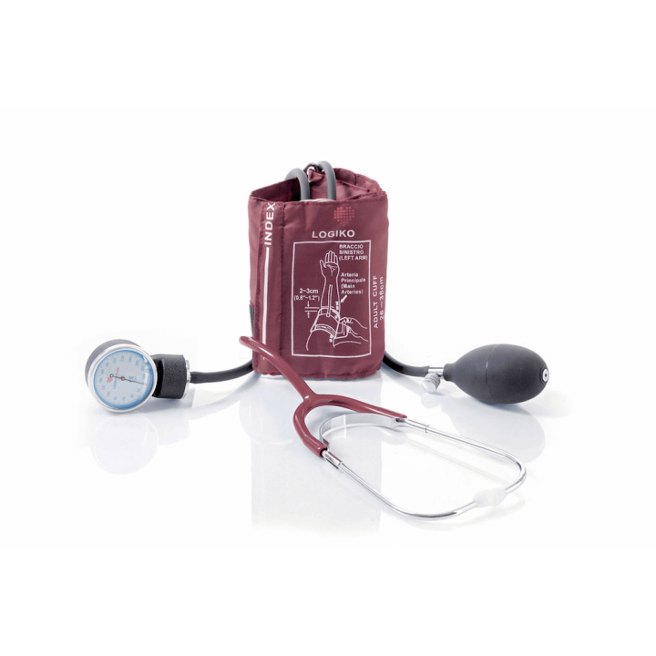 Sfigmomanometro con stetoscopio