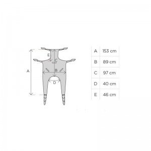 Sollevatore idraulico in acciaio - Portata max 180 kg - Moretti Italia