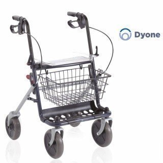 Rollator pieghevole in acciaio con 4 ruote – Dyone | INVIO GRATUITO