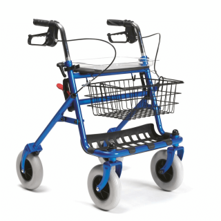 Deambulatore con cesta e tavolo in plexiglass | Spedizione gratuita