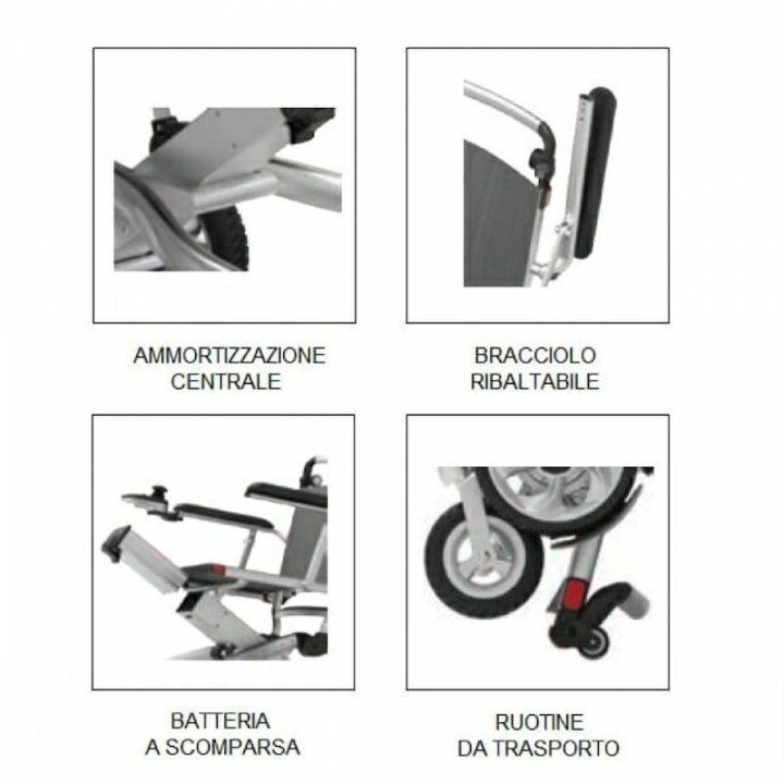 Carrozzina elettrica pieghevole Butterfly Smart | Invio gratuito