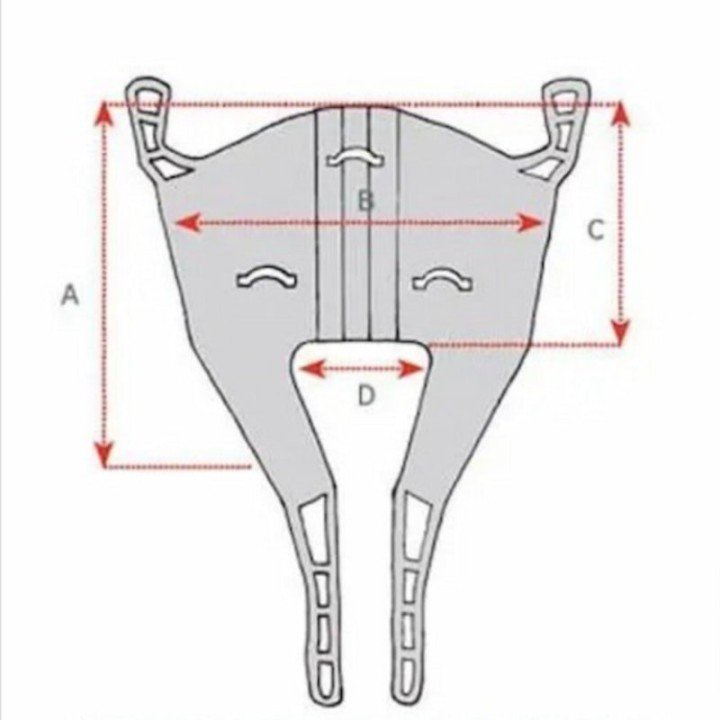 Imbracatura per amputati in tela, senza poggiatesta