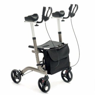 Rollator pieghevole con supporti antibrachiali