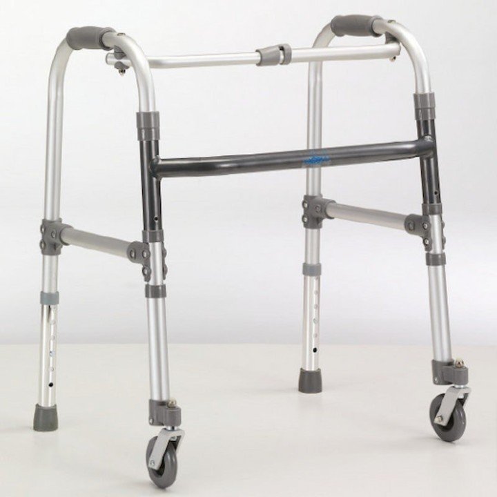 Deambulatore Junior 2 ruote piroettanti e 2 puntali