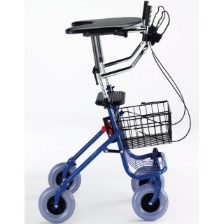 Deambulatore 4 ruote con tavolo imbottito