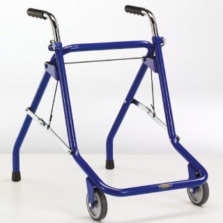 Deambulatore con 2 ruote e 2 puntali