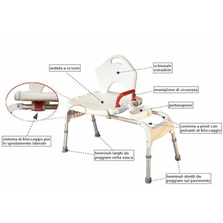 Sedia trasferimento vasca/doccia