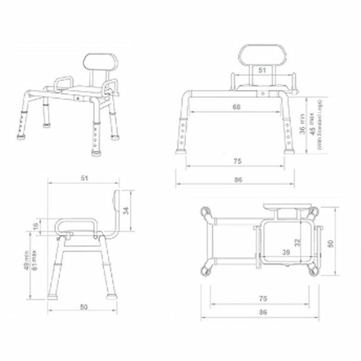 Panca da bagno Transfer