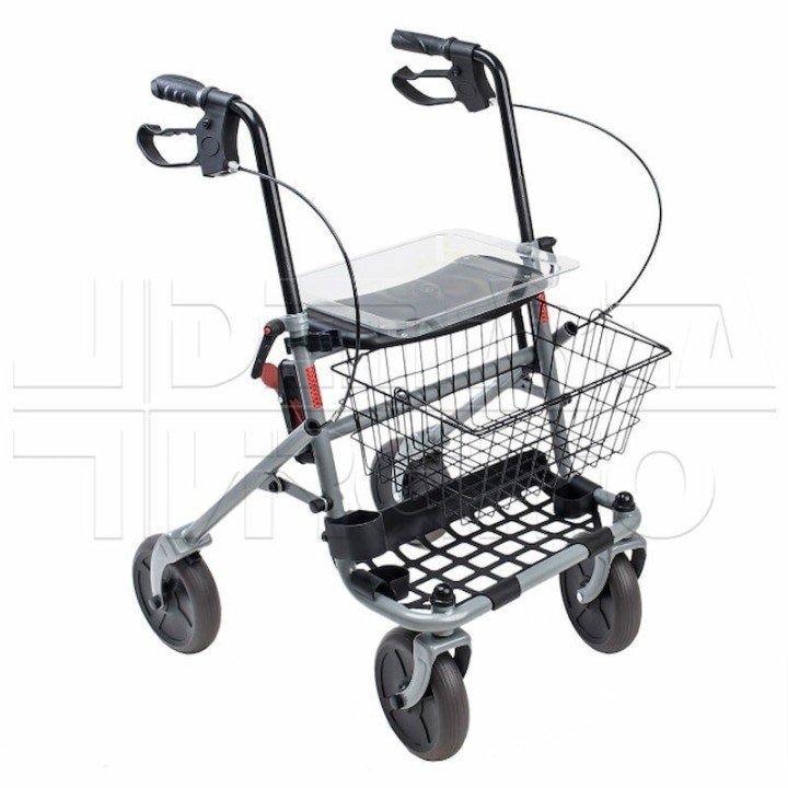Deambulatore Rollator in acciaio