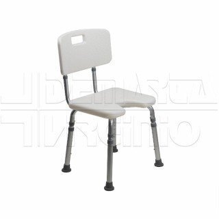 Sedile da Doccia con Incavo e Schienale