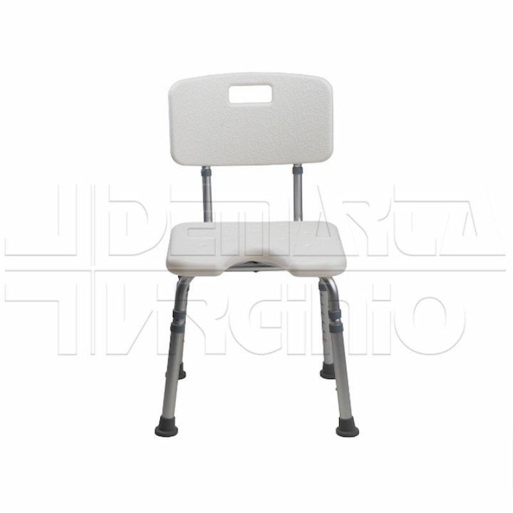 Sedile da Doccia con Incavo e Schienale