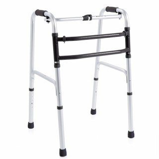 Deambulatore pieghevole a doppia funzione