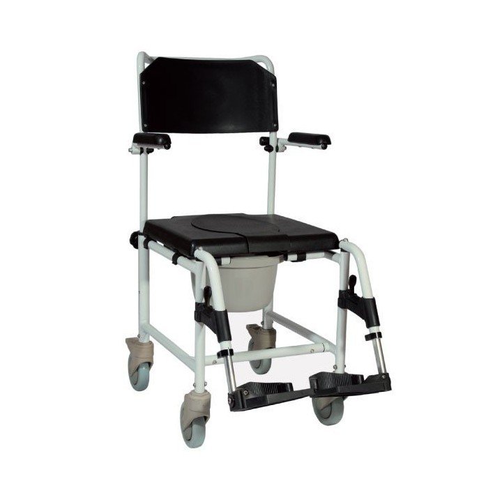 Sedia comoda wc e doccia in alluminio