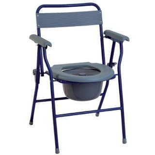 Sedia wc pieghevole ad ingombro minimo