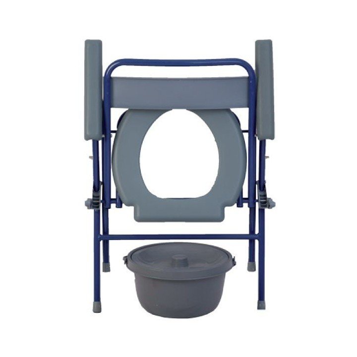 Sedia wc pieghevole ad ingombro minimo