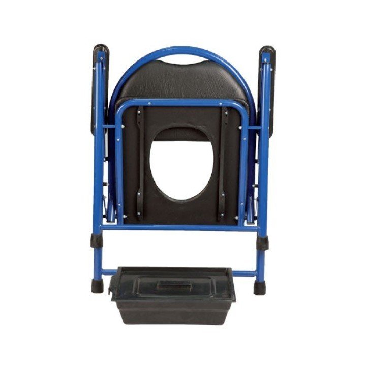 Sedia wc imbottita pieghevole