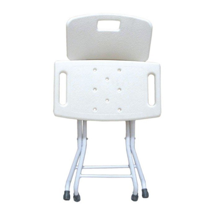 Sedia pieghevole da doccia con schienale