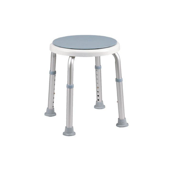 Sgabello girevole rotondo da doccia